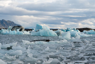 Jökulsárlón glacier lake in iceland