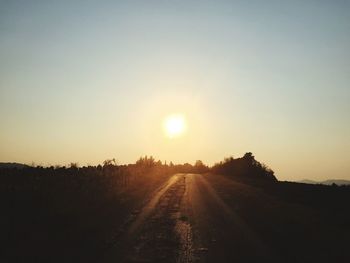 Road passing through landscape