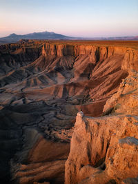 Rock formations in desert