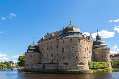 Orebro castle. the medieval castle fortification in orebro, narke, sweden. orebro castle