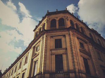 Low angle view of historic building against sky