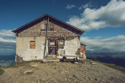 Old refuge in south tyrol, helm hut.