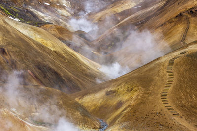 Aerial view of valley
