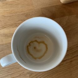 High angle view of coffee on table