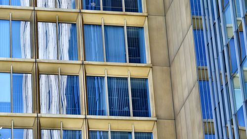 Low angle view of glass building