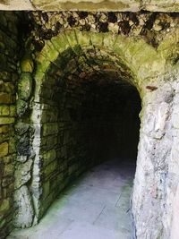 Arch in corridor of historic building