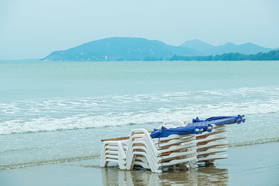 Scenic view of sea against sky