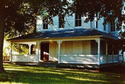 Built structure in lawn