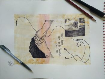 Close-up of text on paper