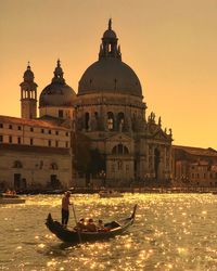 View of church against sky during sunset