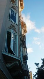 Low angle view of building against sky