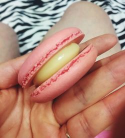 Close-up of hand holding hands