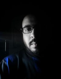 Close-up portrait of young man