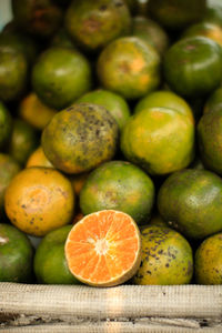 Close-up of fruits for sale in market