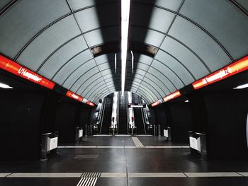 Underground walkway in subway station