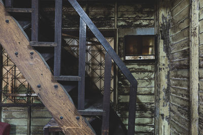 Interior of abandoned building