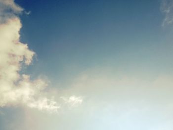 Low angle view of cloudy sky