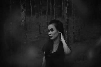 Portrait of young woman