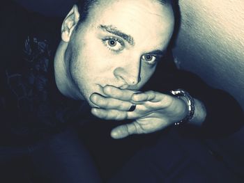 Close-up portrait of a woman