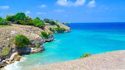 Scenic view of calm sea
