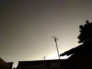 Low angle view of silhouette tree against sky during sunset