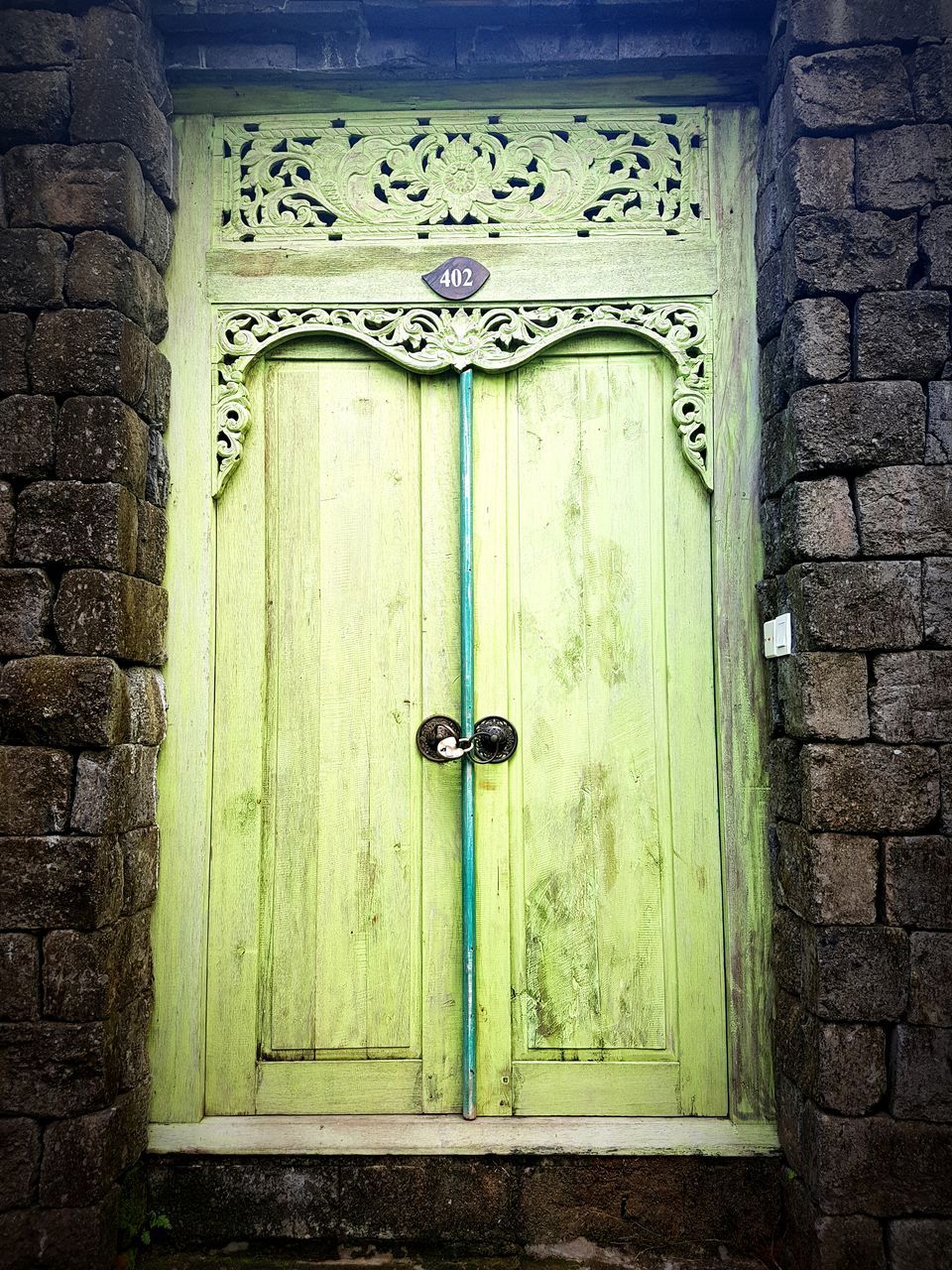 door, closed, no people, close-up, day, indoors