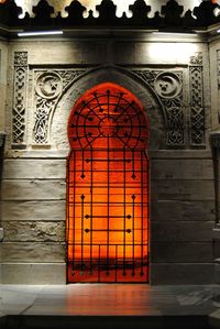 Entrance of building