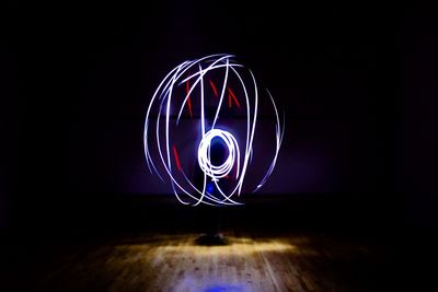 Light painting at night