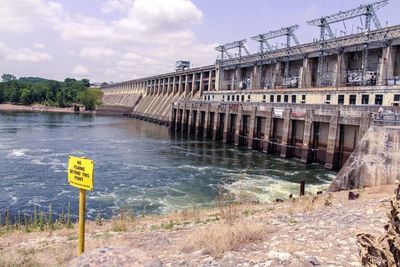 Built structures against the sky