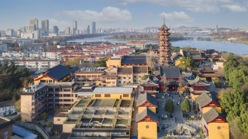 Cityscape against sky