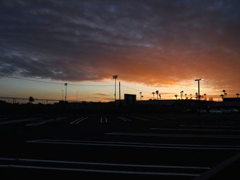 Road at sunset