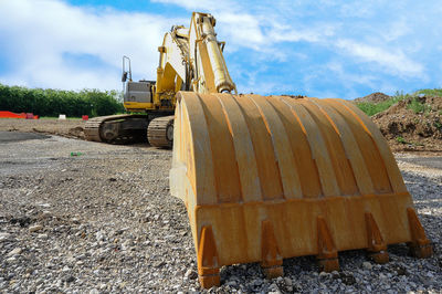 Construction site against sky