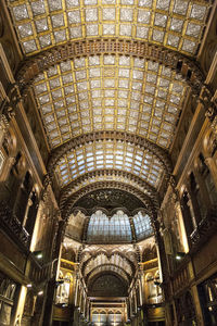 View of ceiling of historical building