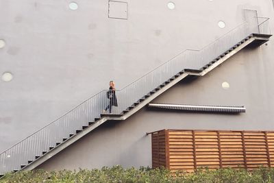 Man working on steps