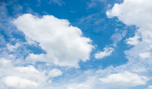 Low angle view of clouds in sky