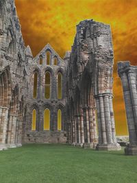 Old ruins against sky