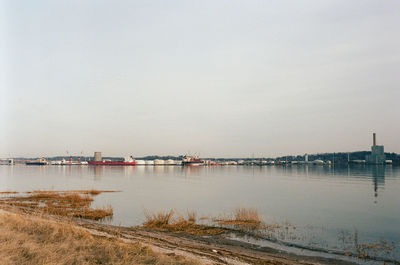 Boats in sea