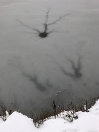 Scenic view of snow field against sky