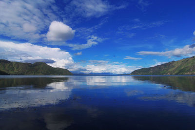 Lake toba landscape , samosir north sumatera, indonesia.