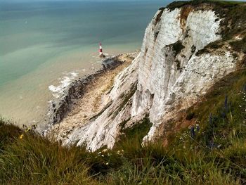 Rock formations in sea