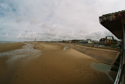 Panoramic view of beach against sky