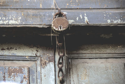 Close-up of weathered wall