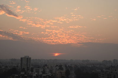 Cityscape at sunset