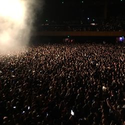 Crowd at music concert