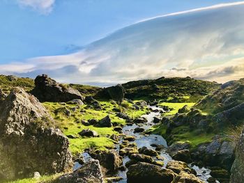Panoramic view of landscape against sky