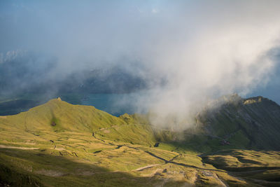 Scenic view of mountains