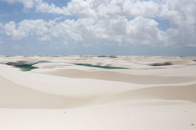 Scenic view of desert against sky