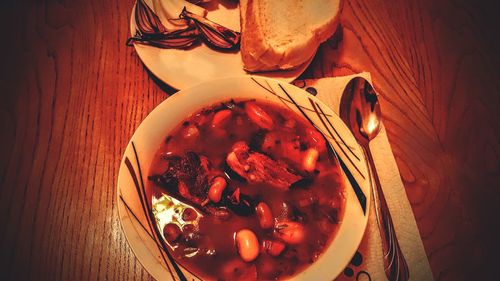 Close-up of food in plate
