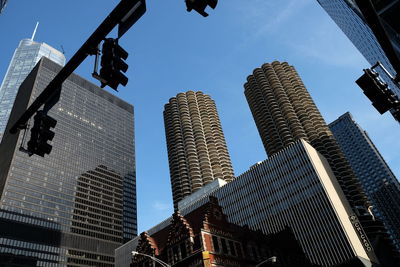 Low angle view of buildings against sky