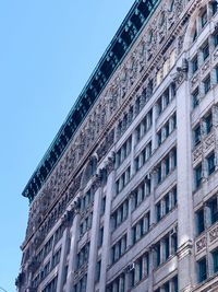 Low angle view of building against clear sky
